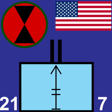 21st Machine Gun Battalion marker